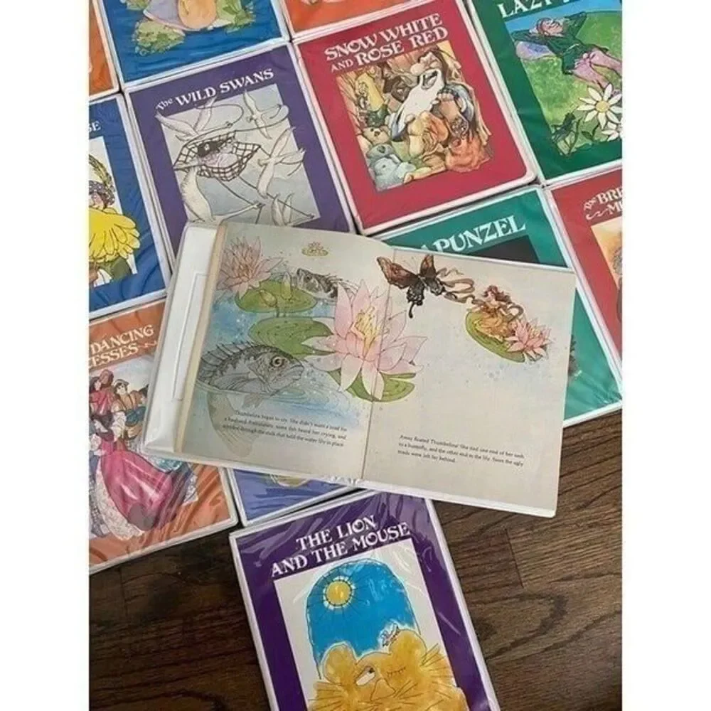 Vintage 70's 80's Collection 18 Fairytale Read Along Cassette Tapes Troll Books